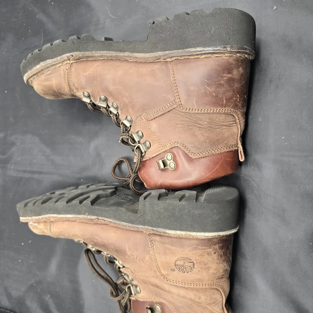 Timberland Brown and Black‎ Boots Rugged Design